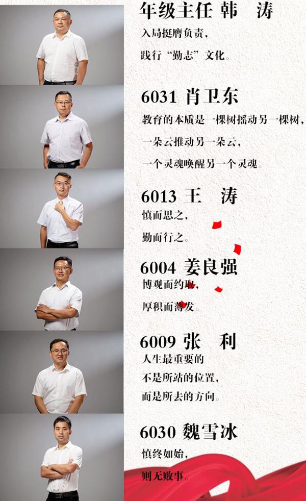 60级高一班主任育人宣言